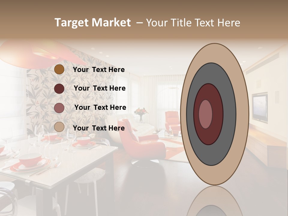 Domestic Room Living Room Home Improvement PowerPoint Template