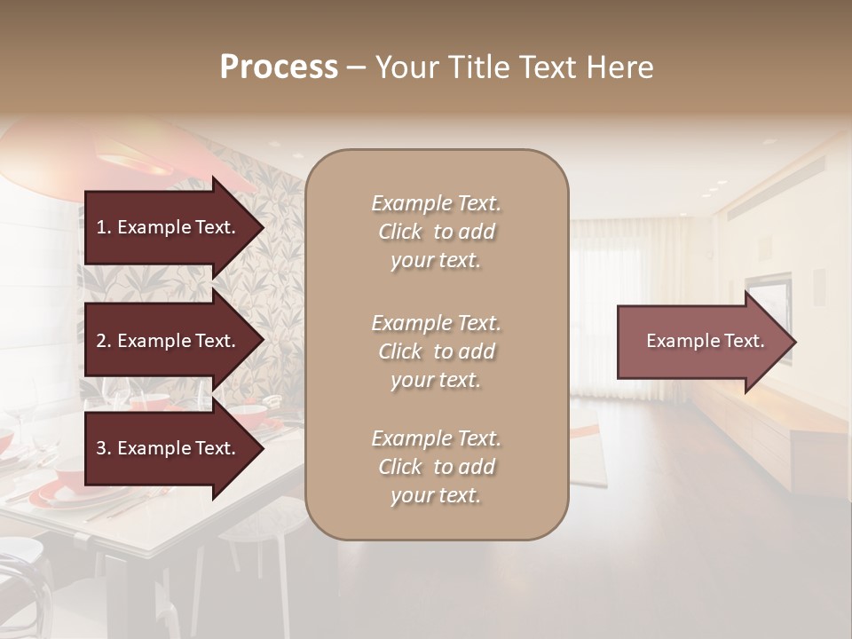 Domestic Room Living Room Home Improvement PowerPoint Template