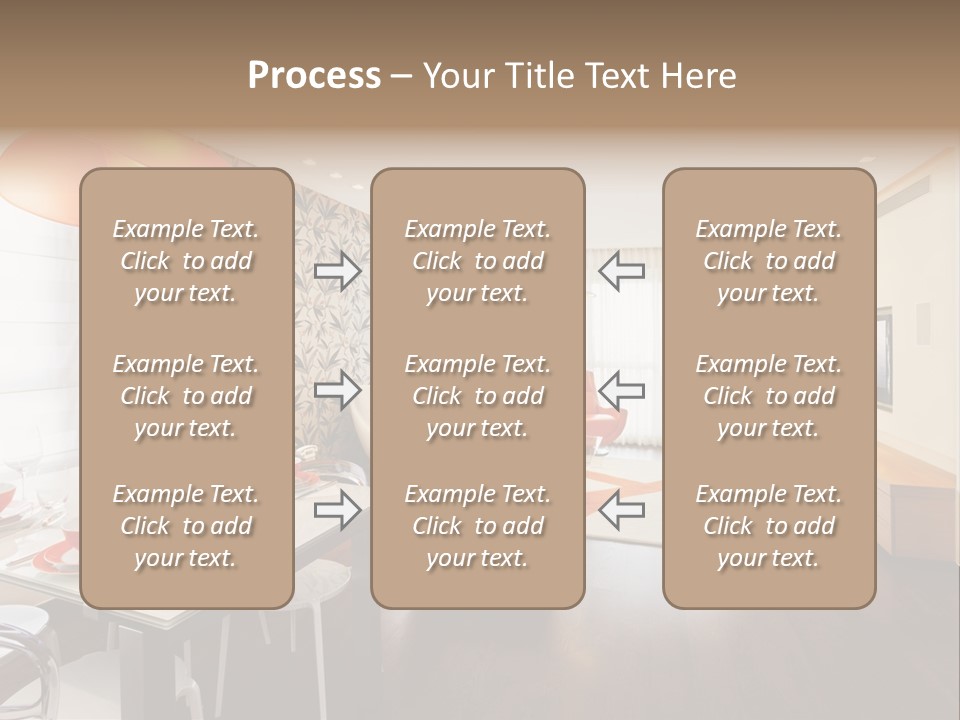Domestic Room Living Room Home Improvement PowerPoint Template