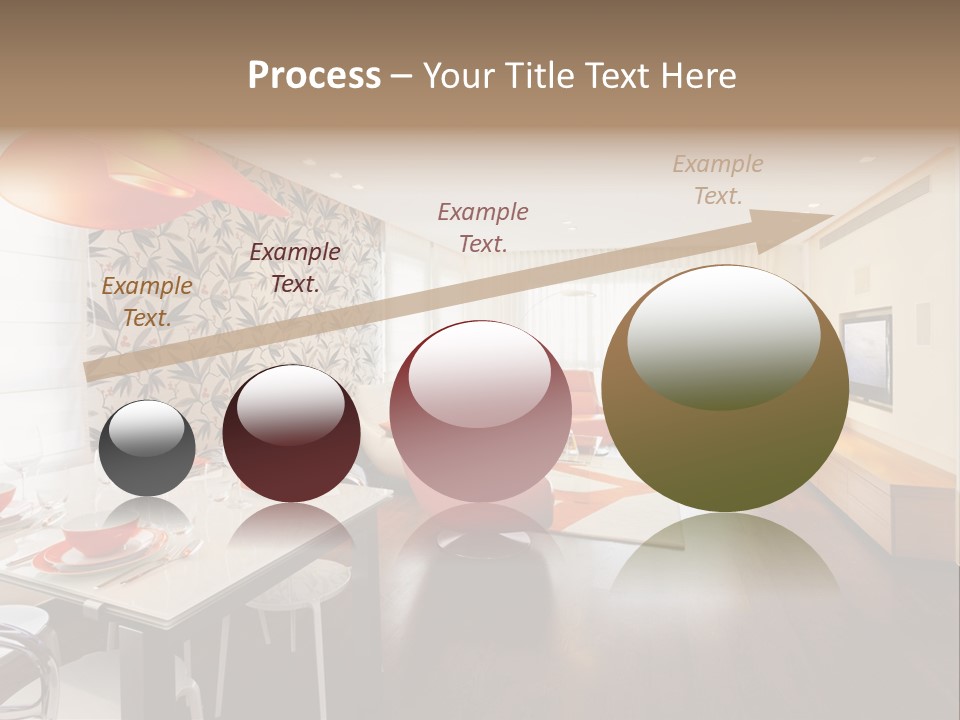 Domestic Room Living Room Home Improvement PowerPoint Template