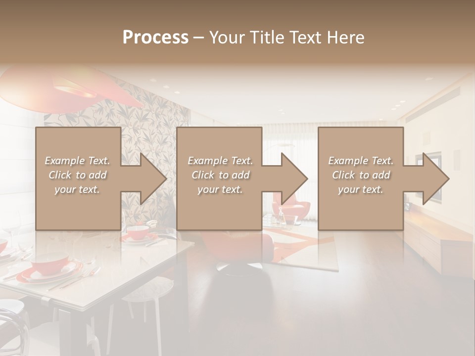 Domestic Room Living Room Home Improvement PowerPoint Template