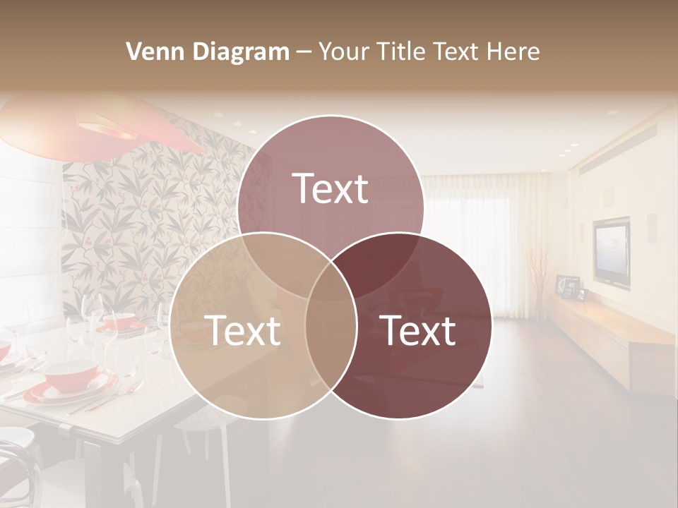 Domestic Room Living Room Home Improvement PowerPoint Template