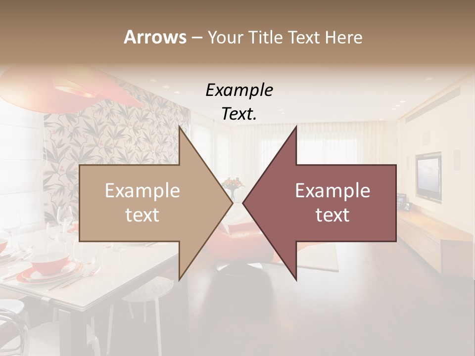 Domestic Room Living Room Home Improvement PowerPoint Template