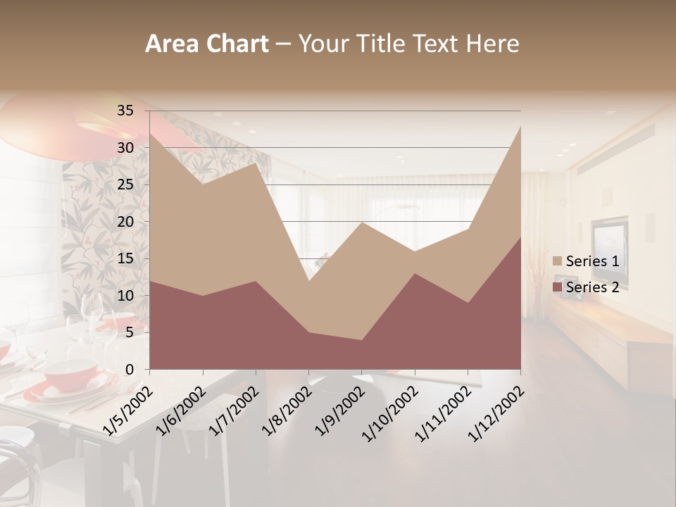 Domestic Room Living Room Home Improvement PowerPoint Template