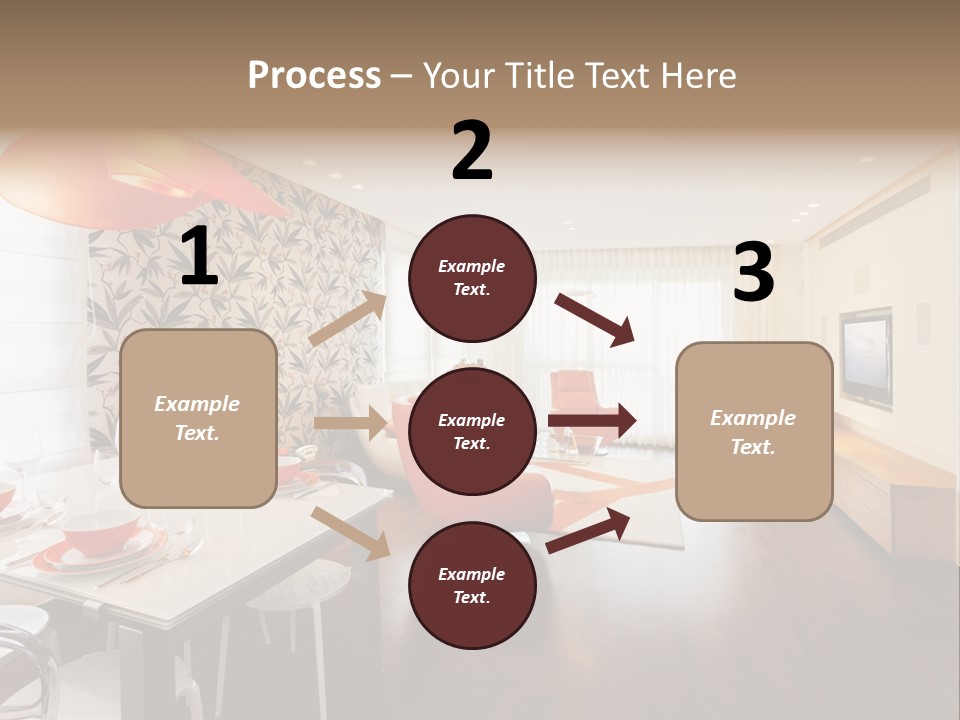 Domestic Room Living Room Home Improvement PowerPoint Template