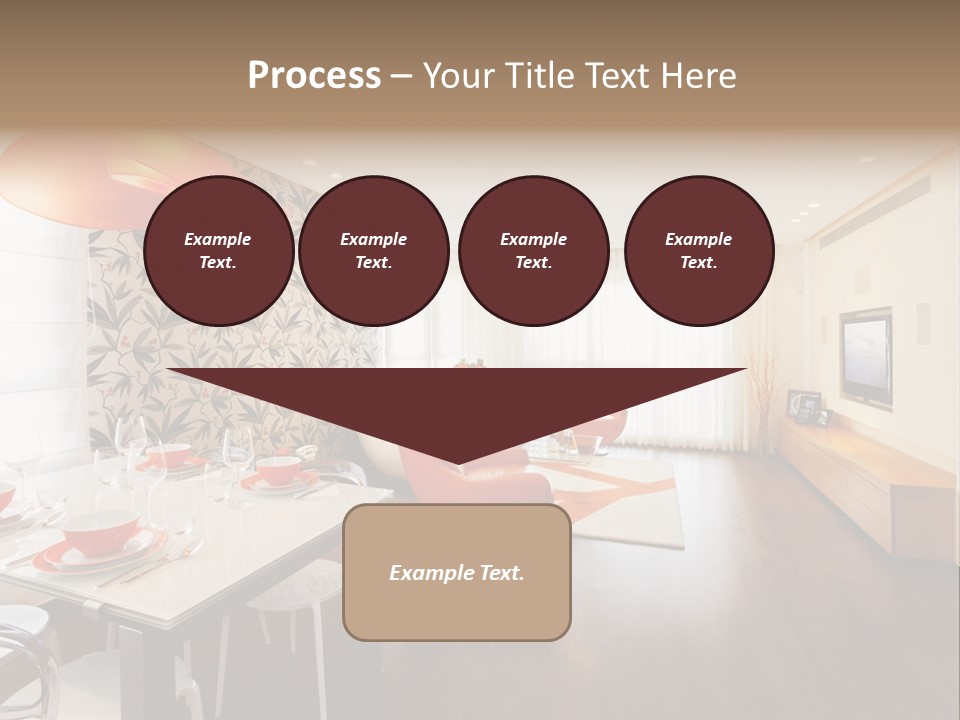 Domestic Room Living Room Home Improvement PowerPoint Template