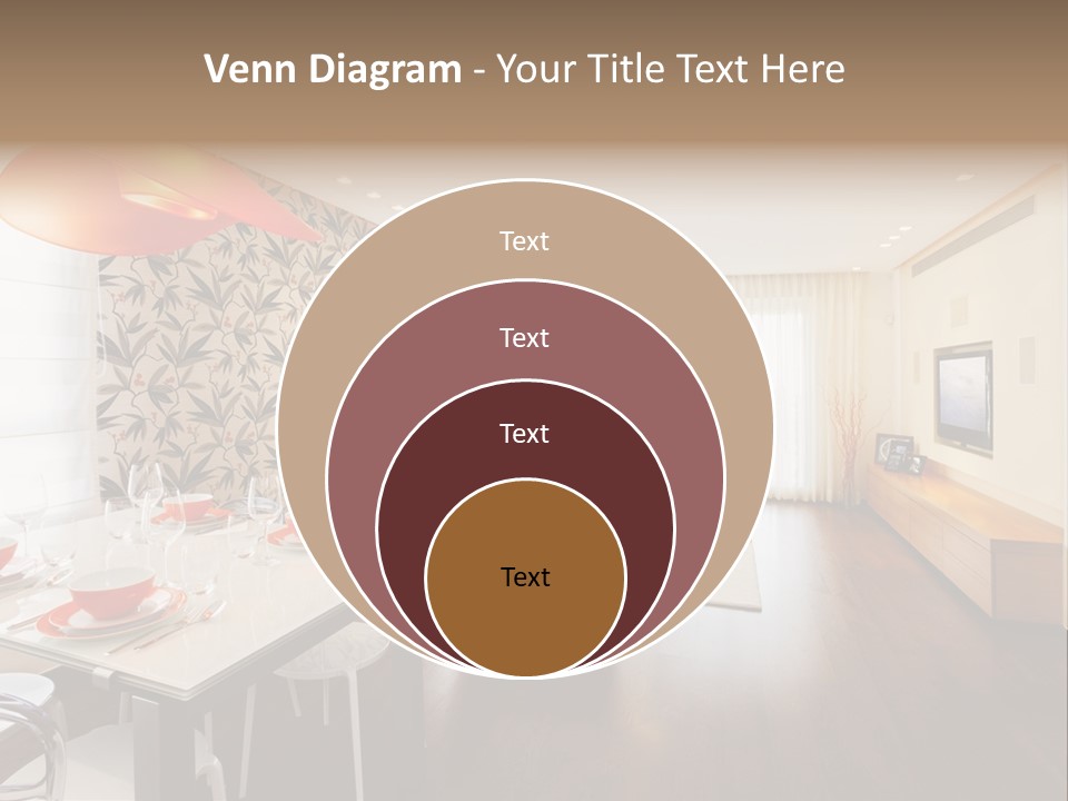 Domestic Room Living Room Home Improvement PowerPoint Template