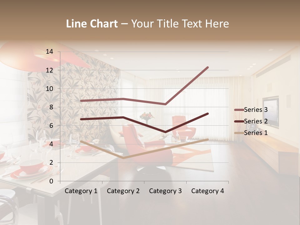 Domestic Room Living Room Home Improvement PowerPoint Template