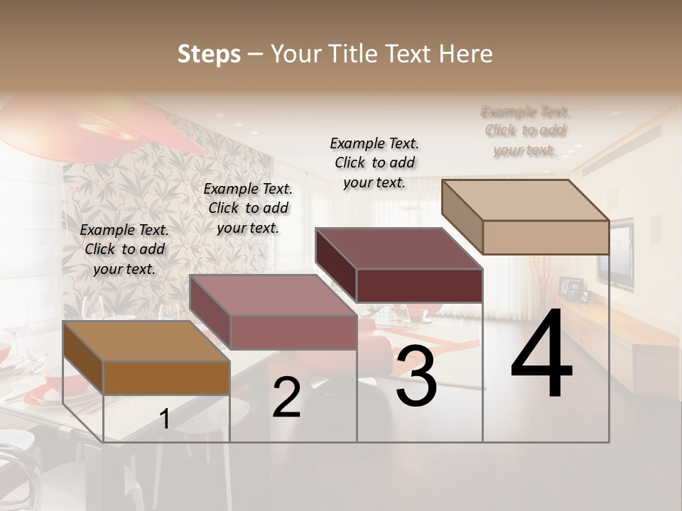 Domestic Room Living Room Home Improvement PowerPoint Template