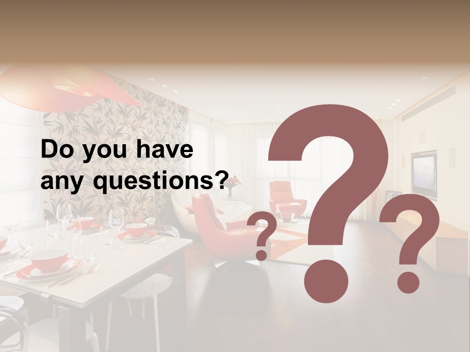 Domestic Room Living Room Home Improvement PowerPoint Template