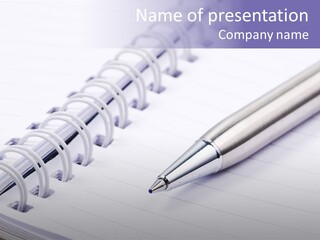 Pad Business Notepad PowerPoint Template