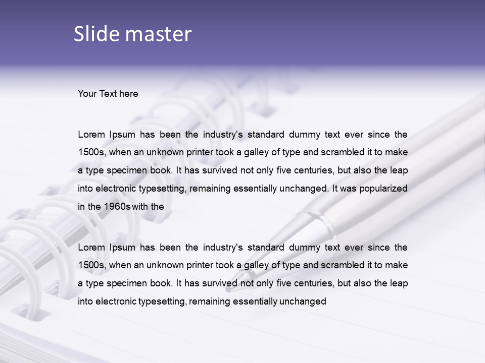 Pad Business Notepad PowerPoint Template