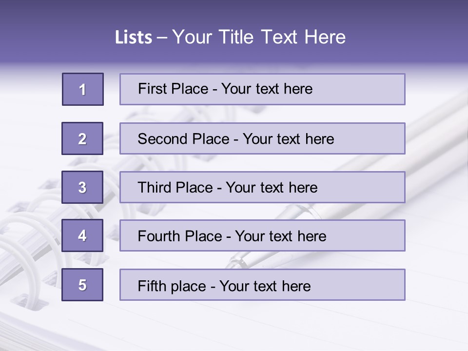 Pad Business Notepad PowerPoint Template