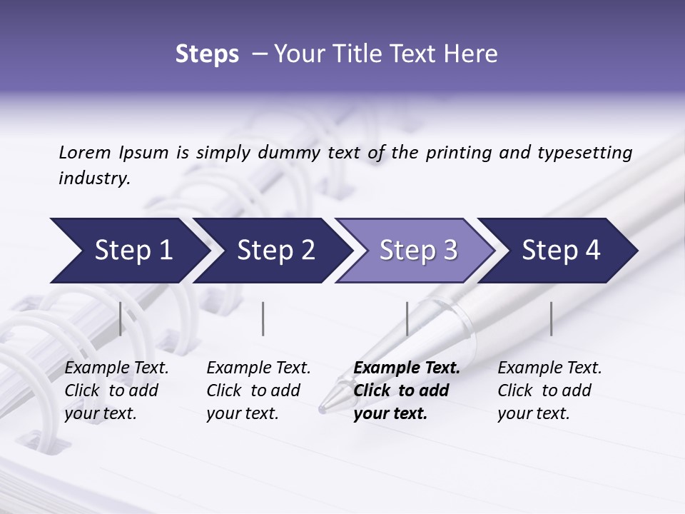 Pad Business Notepad PowerPoint Template