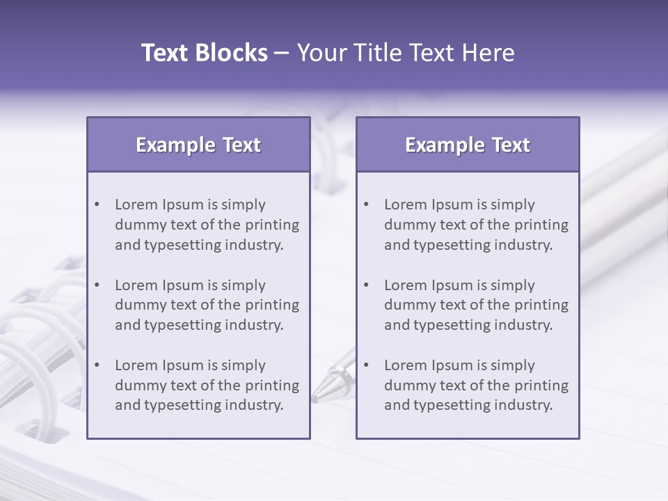 Pad Business Notepad PowerPoint Template
