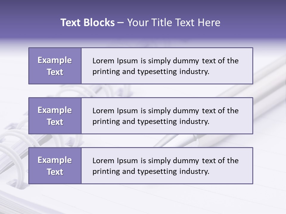 Pad Business Notepad PowerPoint Template