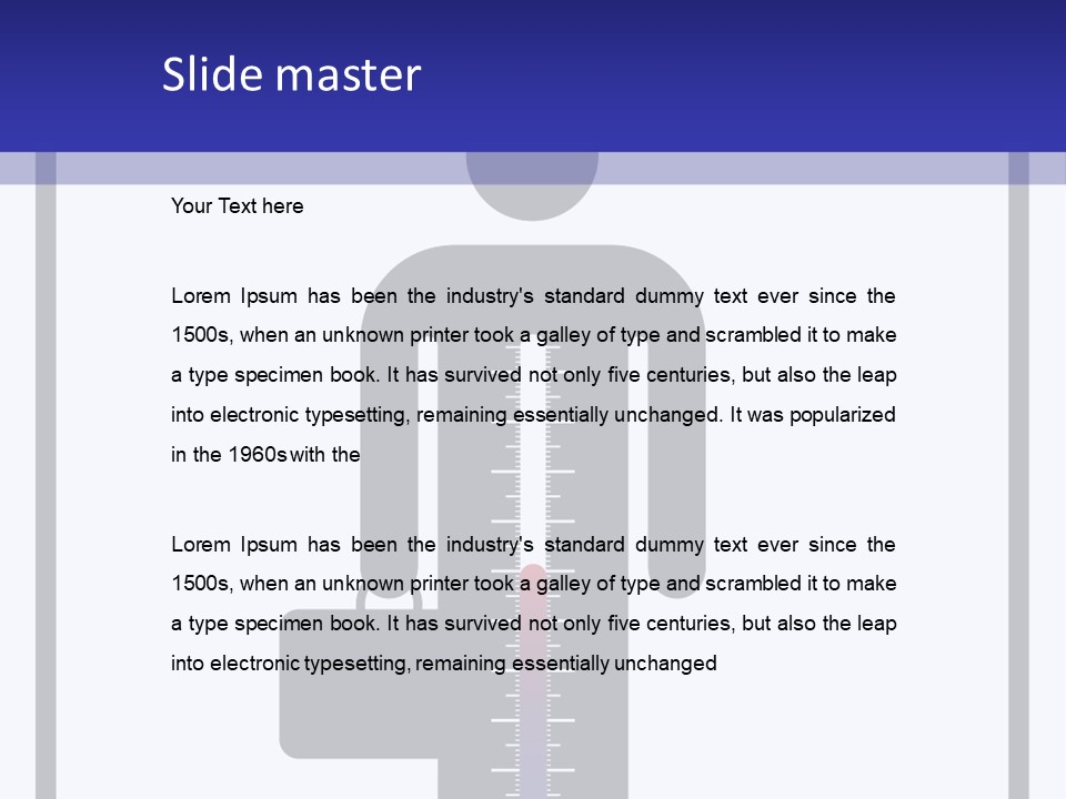 A Man With A Thermometer In His Hand Powerpoint Presentation Template PowerPoint Template