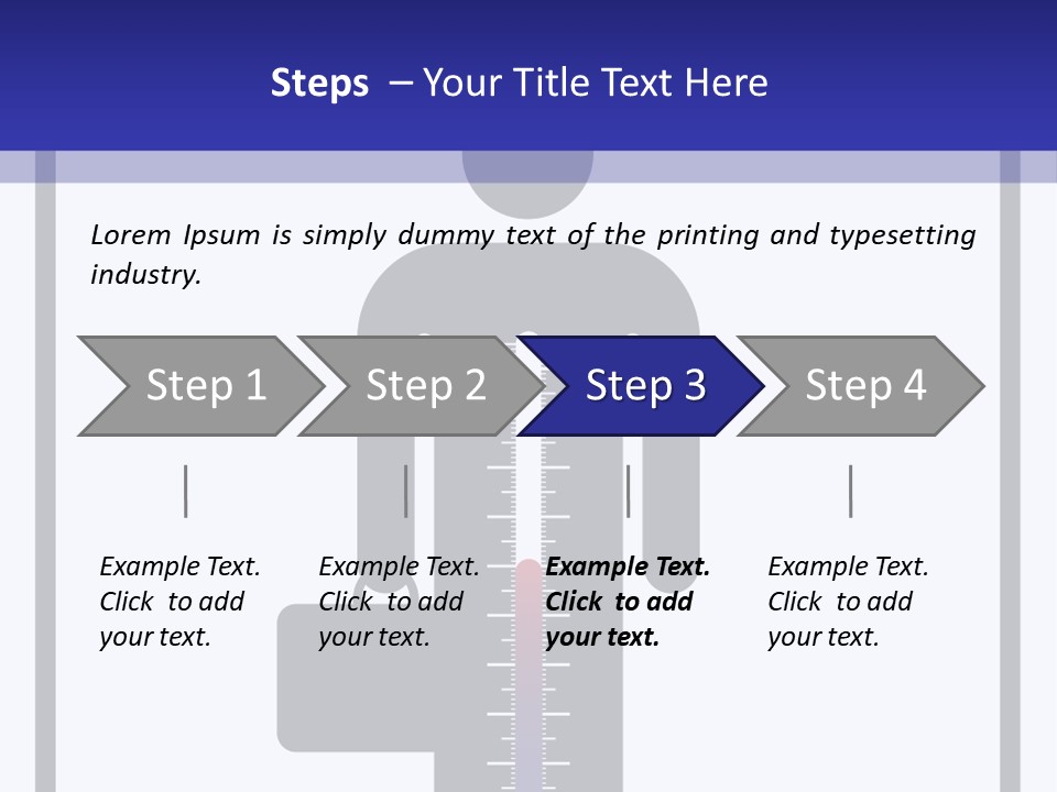 A Man With A Thermometer In His Hand Powerpoint Presentation Template PowerPoint Template