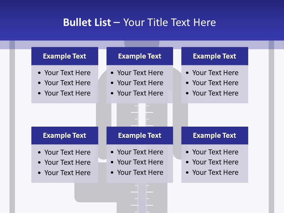 A Man With A Thermometer In His Hand Powerpoint Presentation Template PowerPoint Template