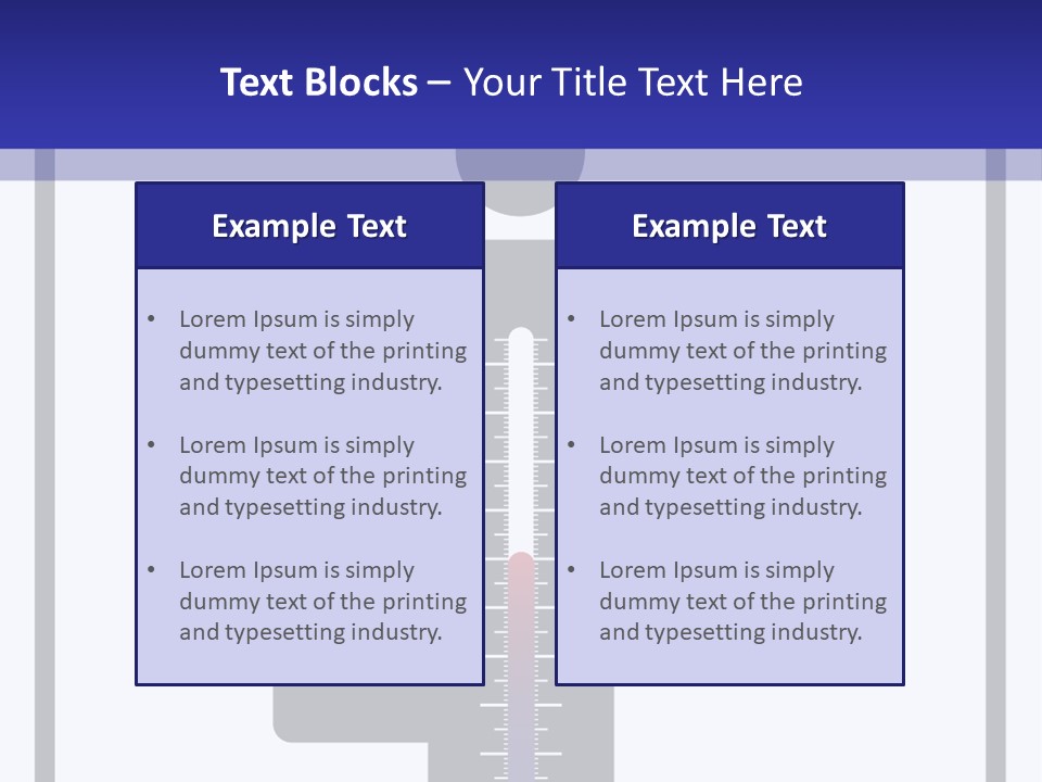 A Man With A Thermometer In His Hand Powerpoint Presentation Template PowerPoint Template