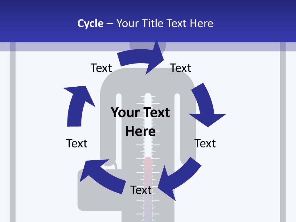 A Man With A Thermometer In His Hand Powerpoint Presentation Template PowerPoint Template