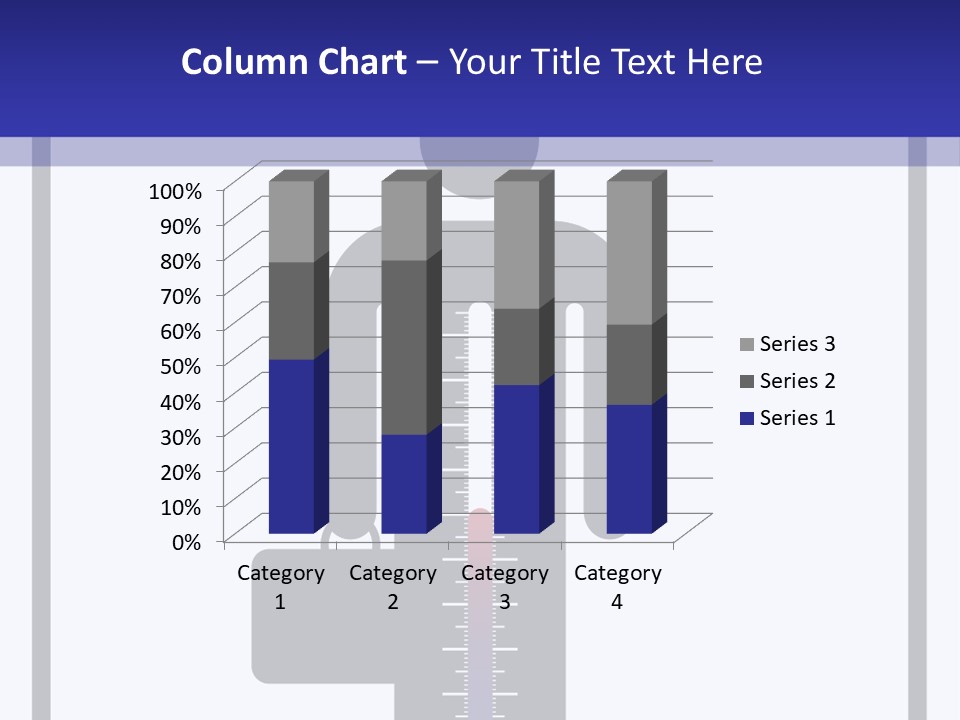 A Man With A Thermometer In His Hand Powerpoint Presentation Template PowerPoint Template