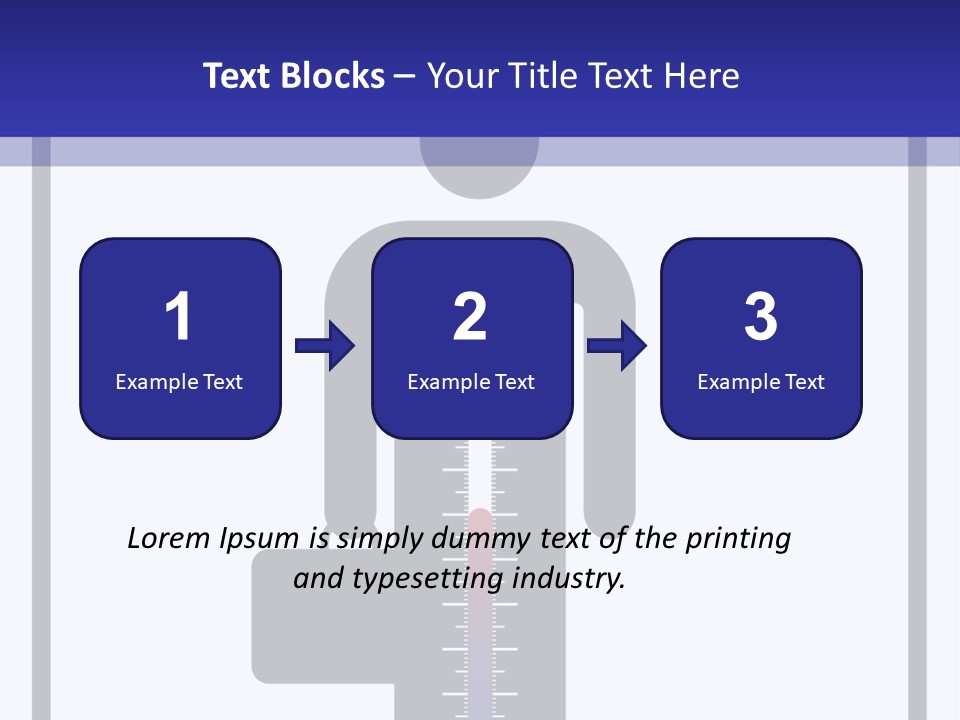 A Man With A Thermometer In His Hand Powerpoint Presentation Template PowerPoint Template