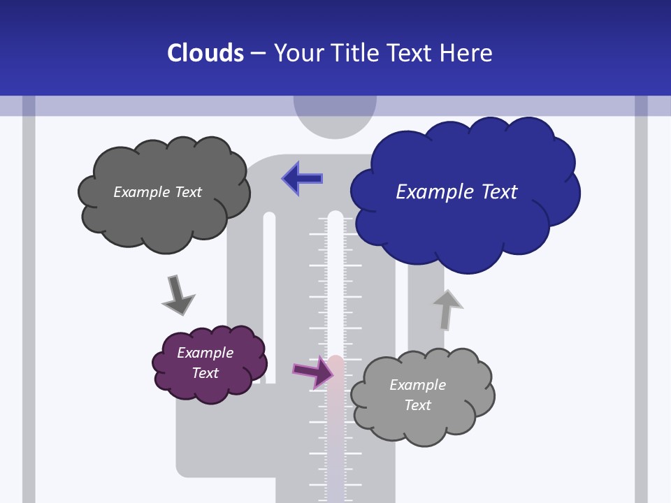 A Man With A Thermometer In His Hand Powerpoint Presentation Template PowerPoint Template