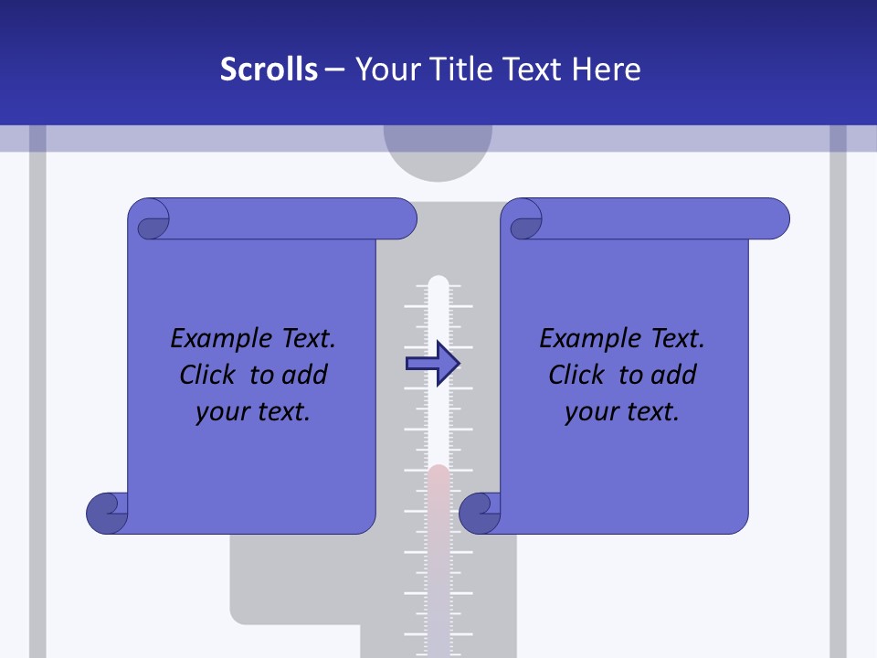 A Man With A Thermometer In His Hand Powerpoint Presentation Template PowerPoint Template