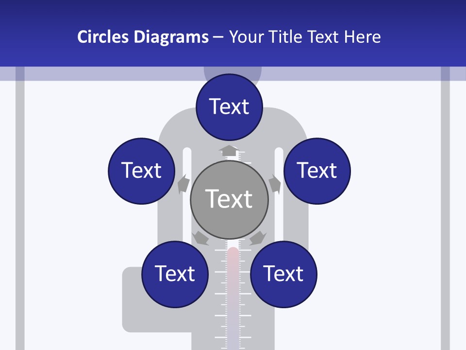 A Man With A Thermometer In His Hand Powerpoint Presentation Template PowerPoint Template