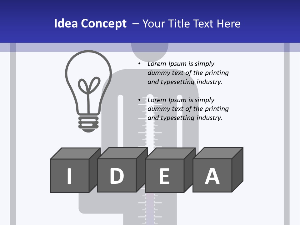 A Man With A Thermometer In His Hand Powerpoint Presentation Template PowerPoint Template