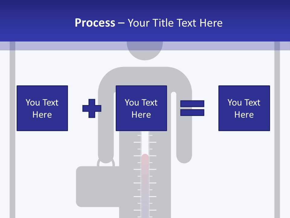 A Man With A Thermometer In His Hand Powerpoint Presentation Template PowerPoint Template