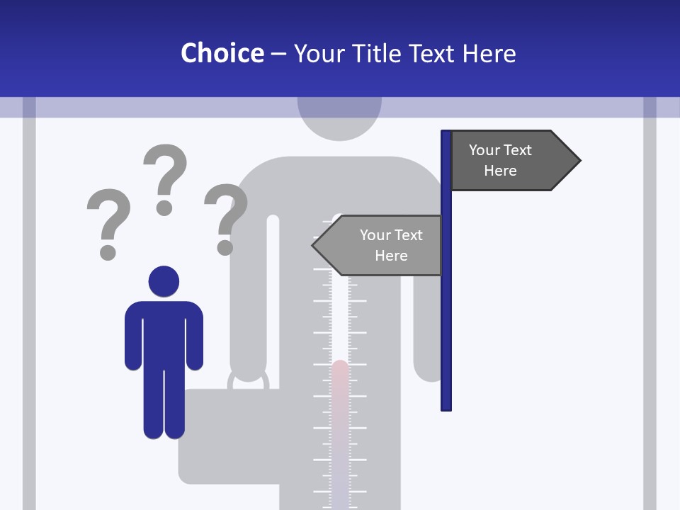 A Man With A Thermometer In His Hand Powerpoint Presentation Template PowerPoint Template