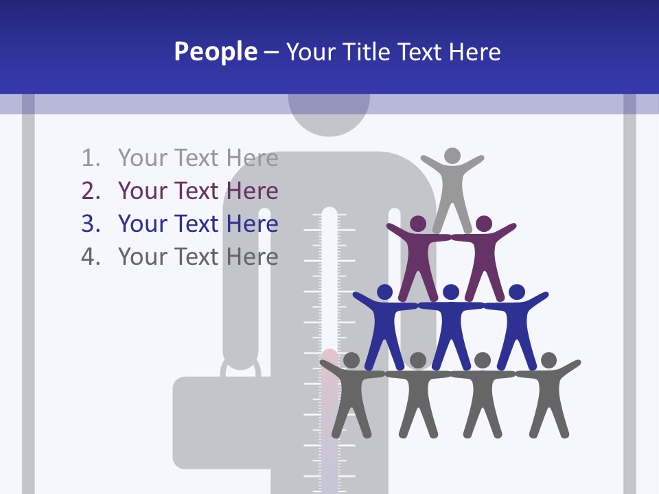 A Man With A Thermometer In His Hand Powerpoint Presentation Template PowerPoint Template