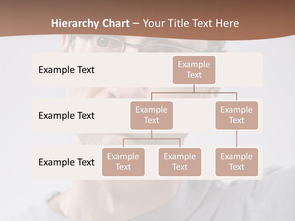 One Person Front View Brown Hair PowerPoint Template
