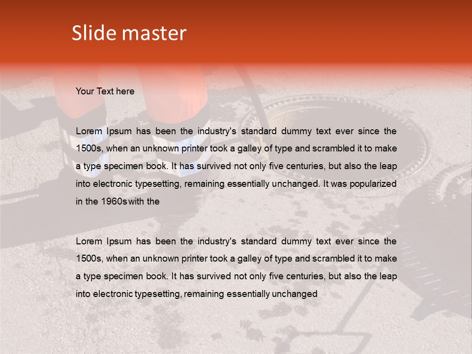 Accessories Fitter Equipment PowerPoint Template