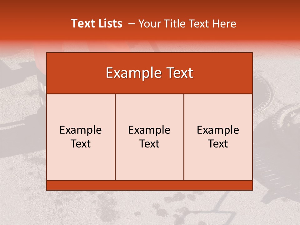 Accessories Fitter Equipment PowerPoint Template