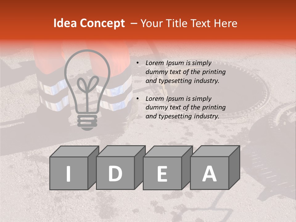 Accessories Fitter Equipment PowerPoint Template