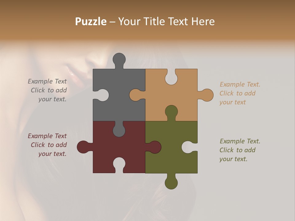 Makeup Girl Beautiful PowerPoint Template