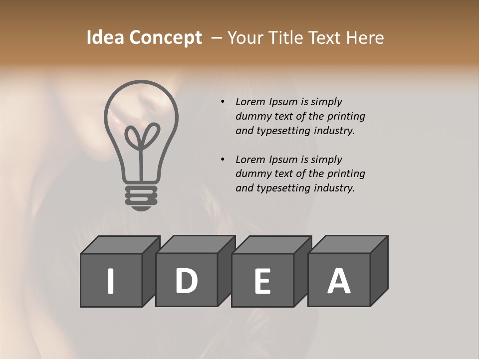 Makeup Girl Beautiful PowerPoint Template