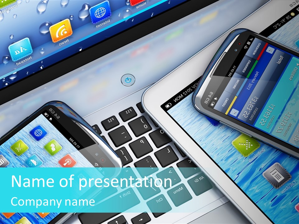 Touchscreen Mobility Www PowerPoint Template