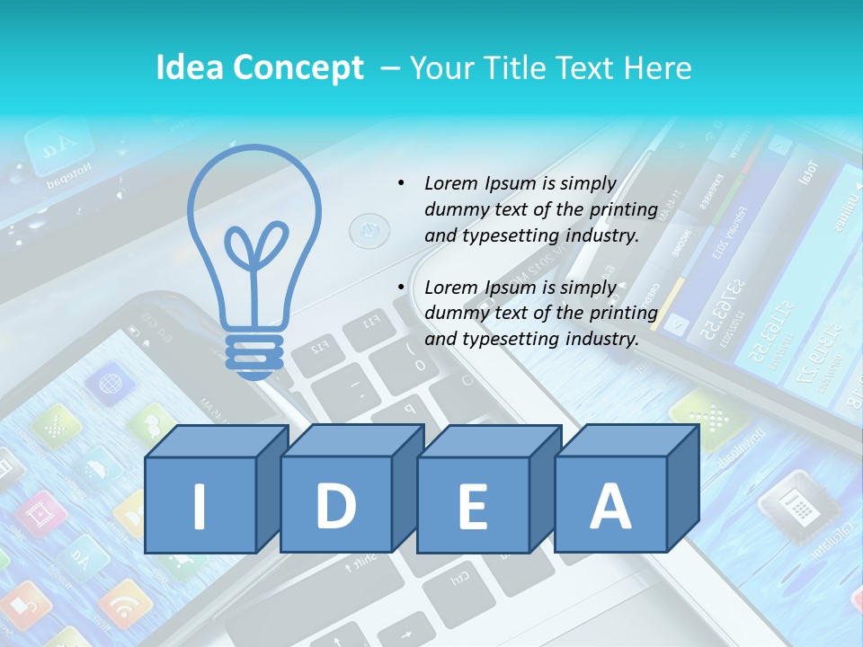 Touchscreen Mobility Www PowerPoint Template