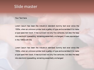 Female Elderly Spring PowerPoint Template