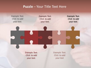 Female Elderly Spring PowerPoint Template