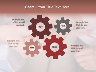 Female Elderly Spring PowerPoint Template