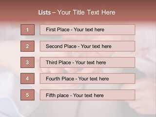 Female Elderly Spring PowerPoint Template