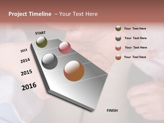 Female Elderly Spring PowerPoint Template