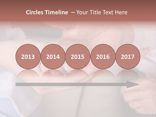 Female Elderly Spring PowerPoint Template