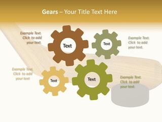 Yellow Fragment Sports PowerPoint Template