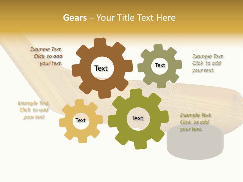 Yellow Fragment Sports PowerPoint Template